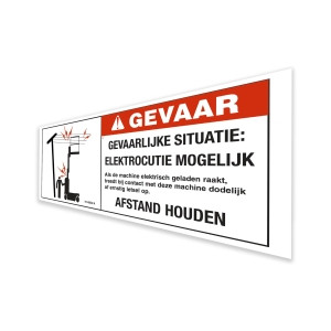 Genie Lift Part # 72142DUGT - DECAL, DANGER, ELECTROCUTION, GR,, EA
