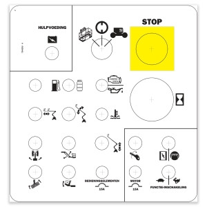 Genie Lift Part # 72442DUGT - DECAL, GROUND CONTROL PANEL, EA