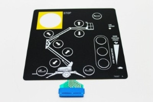 Genie Lift Part # 76097GT - DECAL,PLAT.TOUCH PAD TMZ34, EA