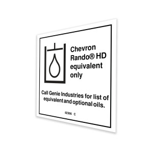 Genie Lift Part # 82366GT - DECAL, LABEL - CHEVRON RANDO, EA