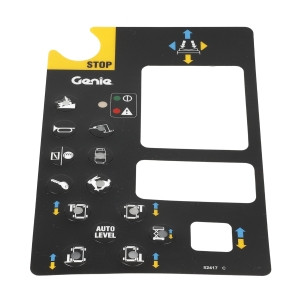 Genie Lift Part # 82417GT - DECAL,PLATFORM CONTROL PANEL, EA