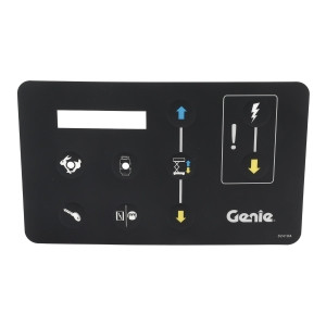 Genie Lift Part # 82418GT - DECAL,GROUND CONTROL PANEL, EA