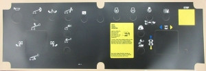 Genie Lift Part # 82469GT - DECAL,PLATFORM CONTROL PANEL, EA