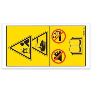 Genie Lift Part # 82481GT - DECAL SYMBOL BATTERY SAFETY, EA