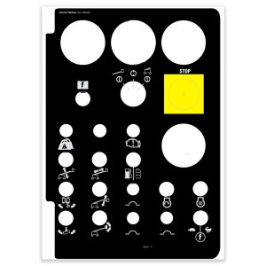 Genie Lift Part # 82581GT - DECAL,GROUND CONTROL PANEL***, EA