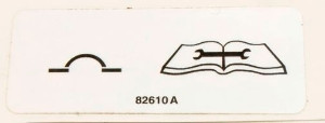 Genie Lift Part # 82610GT - DECAL,LABEL,CB & STATUS LIGHT, EA