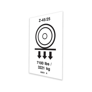 Genie Lift Part # 82631GT - DECAL,LABEL,WHEEL LOAD Z4525, EA