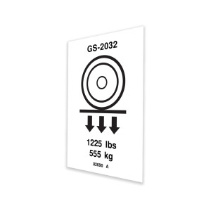 Genie Lift Part # 82690GT - DECAL,LABEL,WHEEL LOAD 2032, EA