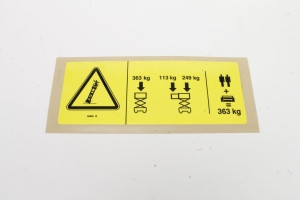 Genie Lift Part # 82699GT - DECAL,SYM-MAXCAP 800, EA