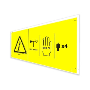 Genie Lift Part # 82734GT - DECAL,SYM-SIDE FORCE 2046, EA