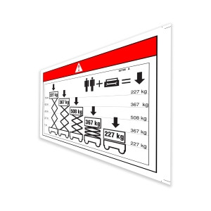 Genie Lift Part # 82786GT - DECAL,DANGER,MAXCAP CE GS2632, EA