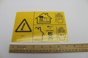 Genie Lift Part # 82839GT - DECAL,DANGER,MAN FRC,GS3268,CE, EA