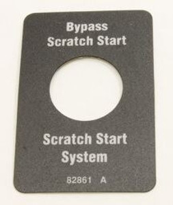 Genie Lift Part # 82861GT - DECAL,SCRATCH START TOGGLE, EA