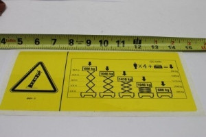 Genie Lift Part # 82874GT - DECAL,DANGER,MAXCAP CE GS5390*, EA