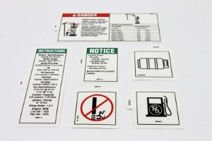 Genie Lift Part # 84405GT - DECAL KIT,SFTY/INSTR.GAS,GS68, EA