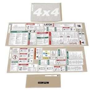 Genie Lift Part # 84405GT - DECAL KIT,SFTY/INSTR.GAS,GS68, EA