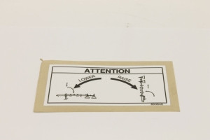 Genie Lift Part # 853640GT - DECAL-  CAUTION  WINCH, EA