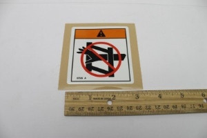 Genie Lift Part # 97536GT - DECAL,WARNING,NO REACHING SYMB, EA