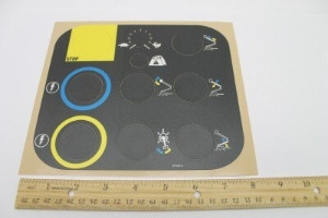 Genie Lift Part # 97558GT - DECAL,PLAT CNTRL PANEL,TZ34***, EA