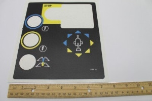 Genie Lift Part # 97562GT - DECAL,DRIVE CONTROL PANEL,TZ50, EA