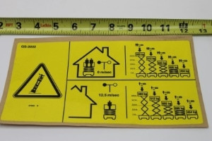 Genie Lift Part # 97685GT - DECAL SYM-MAXCAP APG, EA