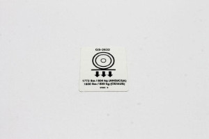 Genie Lift Part # 97693GT - DECAL,LABEL,WHEEL LOAD 2632, EA