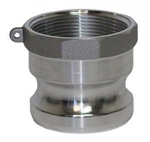 Multiquip HDQ650C 6-inch x 50-foot discharge hose with quick disconnect coupler.