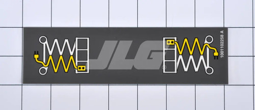 JLG Part # 1001102258 | DECAL,AC LABEL, EA