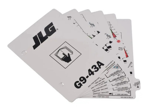 JLG Part # 1001106002 | LOAD,BOOKLET G9-43A, EA
