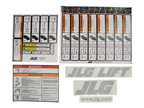 JLG Part # 1001108717 | KIT,PLATF.DECALS 400S-460SJ, EA