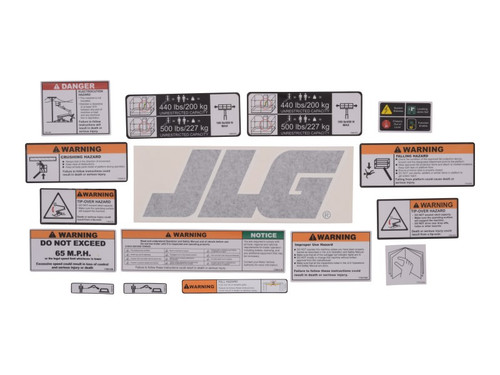 JLG Part # 1001108729 | KIT,PLATF.DECALS T350/T500, EA