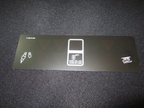 JLG Part # 1001121657 | DECAL,PLATFORM DISPLAY, EA