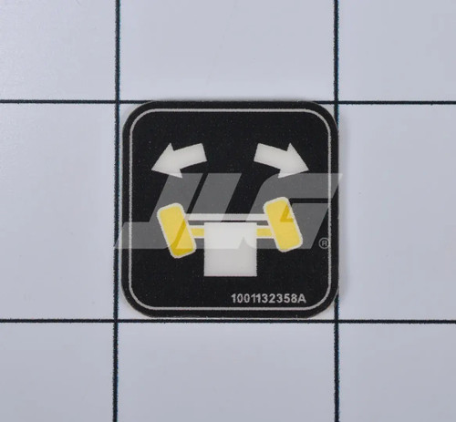 JLG Part # 1001132358 | DECAL,STEER, EA