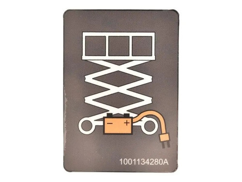 JLG Part # 1001134280 | DECAL,CHARGER LABEL, EA