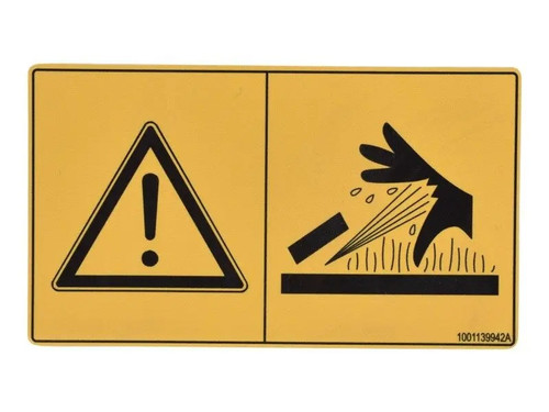 JLG Part # 1001139942 | DECAL,HOT FLUID WARNING-ISO, EA