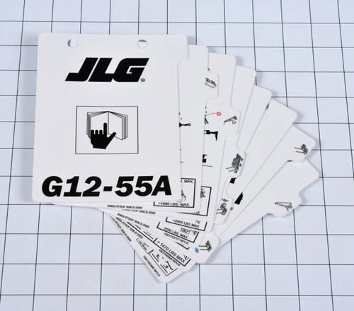 JLG Part # 1001115540 | LOAD,BOOKLET G12-55A SUP., EA