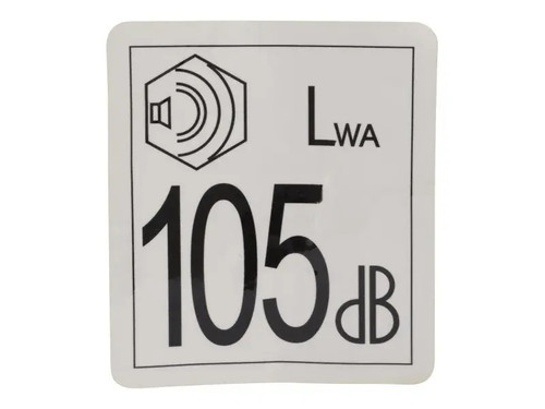 JLG Part # 1001130492 | DECAL,SOUND POWER LEVEL(105DB), EA