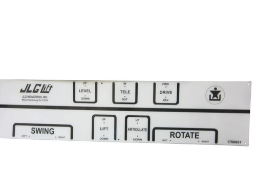 JLG Part # 1700851 | DECAL, PLATF CONTROL OPERATION, EA