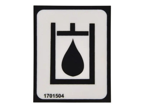 JLG Part # 1701504 | DECAL, HYD OIL, EA