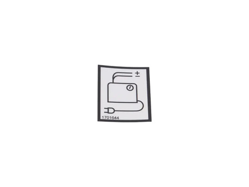 JLG Part # 1701644 | DECAL, BATTERY CHARGER, EA