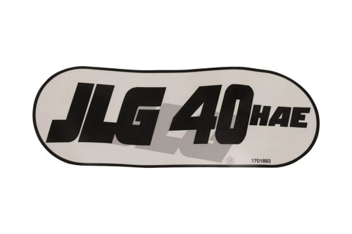 JLG Part # 1701893 | DECAL, JLG  40HAE, EA