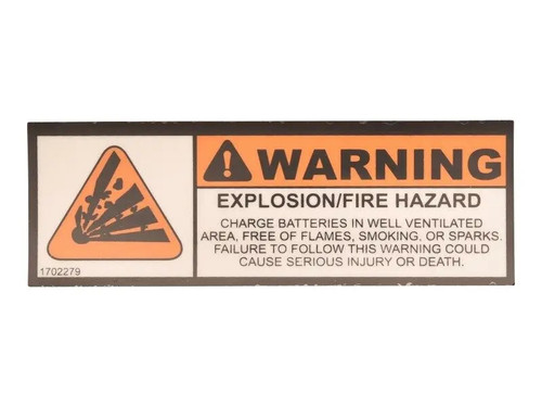 JLG Part # 1702279 | DECAL, (WARNING), EA