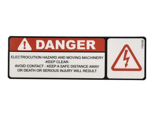 JLG Part # 1702292 | DECAL, ELECTROCUTION HAZARD, EA