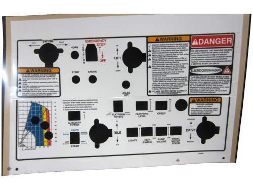 JLG Part # 1702398 | DECAL, CONSOLE BOX, EA