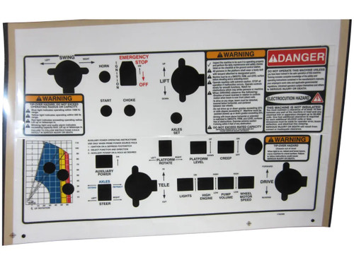 JLG Part # 1702398 | DECAL, CONSOLE BOX, EA