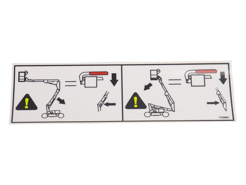 JLG Part # 1702561 | DECAL, MAN DESCENT, EA