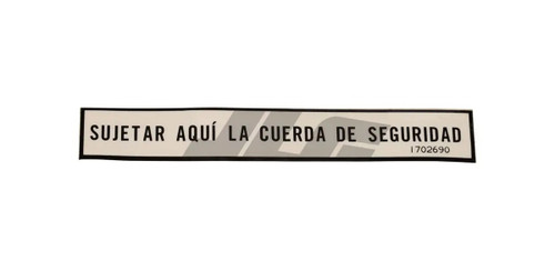 JLG Part # 1702690 | DECAL, "ATTACH LANYARD HERE", EA