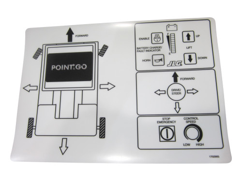 JLG Part # 1702905 | DECAL, JOYSTICK, EA