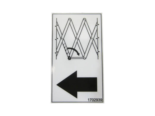 JLG Part # 1702939 | DECAL, SAFETY PROP, EA