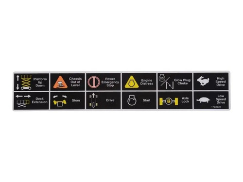 JLG Part # 1703078 | DECAL, LEGEND, EA